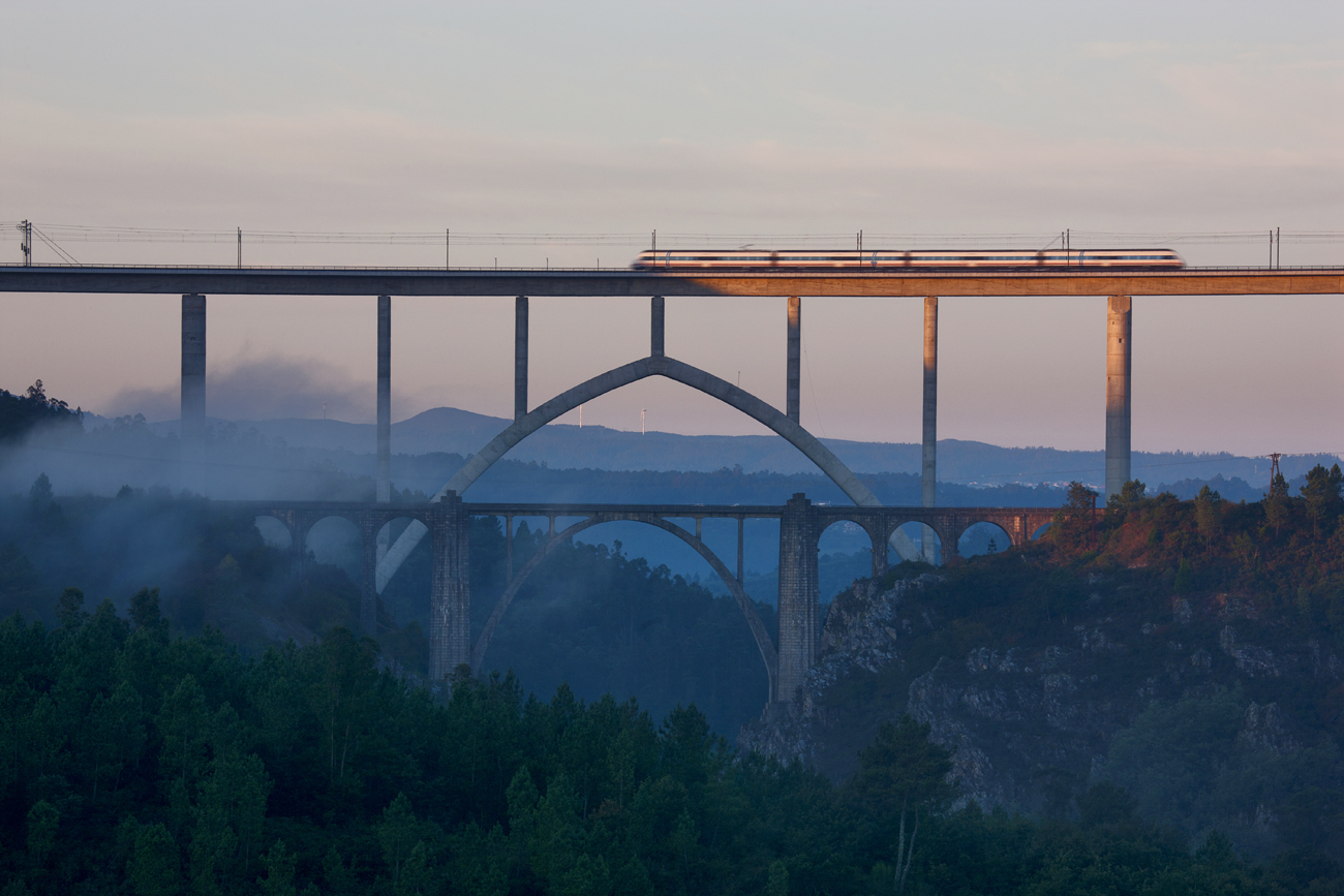 Viaduct over the river Ulla